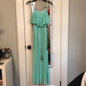 Trixxi Aqua Maxi Dress